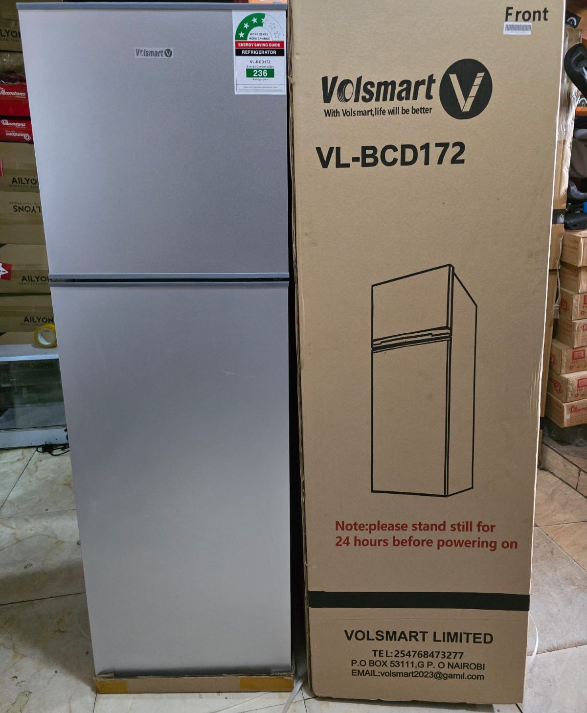 Volsmart 172l double door